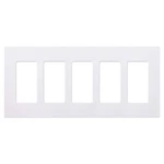 Lutron Claro Light Switch Cover 5 Gang Wallplate, For Decorator White. Fixed Price $50.35.