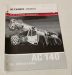 Rare Terex Demag Ac 140 All Terrain Crane Dealer Sales Brochure 21 Pages. Fixed Price $19.99.