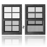Wrisin Pack Shed Windows 12" X 18" Flush Mount Black Household For. Fixed Price $111.39.