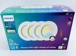 Philips 5/6 Led Recessed Downlight 4 Pack 75W Eq Dimmable Wet Rated CRI90. Fixed Price $24.99.
