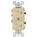 Leviton 5241-I, Combination Switch, Iv 2SW SP/3W 15A120/277VAC, Pc. Fixed Price $6.91.