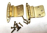 4 Pairs- Keeler Brass Cabinet Door 3/8" Offset Surface Hinge Color. Fixed Price $17.99.