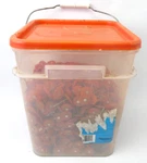 Lot New 1.625 Long Rite Plastic Round Grip-cap Nails Roofing 8 Pounds. Fixed Price $58.00.