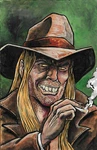 Skinner Sweet American Vampire ..original, Acrylic Paint & Ink Illustration. Fixed Price $12.50.