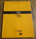 *john Deere Jd 544A Wheel Loader Operators Maintenance Manual OM-T41430 D3. Fixed Price $28.49.