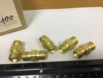 New Qty (5) Radnor 64003908 Gas/oxygen Hose Couplers, 9/16-18 Threads. Fixed Price $9.95.