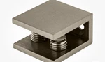 Crl EH35 Brushed Nickel Double Set Screw Clamp For 1/4" To 5/16" Glass. Fixed Price $26.34.