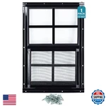 Melkus Shed Windows Pack 12X18 Flush Mount Household With Thicker Temp. Fixed Price $64.87.