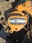 Harrington Manual Chain Hoist CB100 M3B-616 20-30FT Lift. Fixed Price $1000.00.