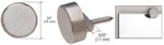 Crl Brushed Nickel Round Mirror Clips - Set. Fixed Price $27.99.