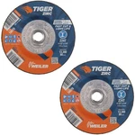 Weiler 58070 4-1/2" X 1/4" Tiger Zirc Type 27 Grinding Wheel, Z24T, 5/8"-11" Unc. Fixed Price $20.37.