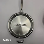 Cuisinart 10" Stainless Steel Skillet With Lid Dishwasher Safe. Fixed Price $39.00.