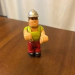 Vintage Fisher Price Husky Helpers Construction Worker Action Figure 1977 (#1). Fixed Price $11.00.