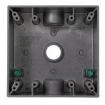 Crouse-hinds TP7090, 3/4" Hubs, 2-GANG, Aluminum, Weatherproof Outlet Box, 1PC. Fixed Price $9.94.