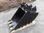 New 24" Backhoe Bucket For Holland LB90. Fixed Price $1116.00.
