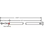 Tube Balance, Non-tilt Window, 29-5/8" L, 76-SMS29R. Fixed Price $11.59.