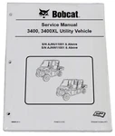 Bobcat 3400, 3400XL Utility Vehicle Service Manual Shop Repair Book 2 # 6989606. Fixed Price $58.32.