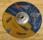 Weiler Tiger Zirc 9" X 1/8" 5/8-11 Roughneck Pipeline Cut Off Wheel. Fixed Price $8.00.