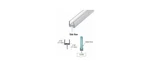 Crl Polycarbonate Bottom Rail With Wipe For 3/8" Glass Clear 95" Shower Door. Fixed Price $31.30.