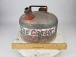 Vintage Eagle The Gasser 2-1/2 Gallon Can Metal Red White Model XM-M21/2. Fixed Price $19.95.