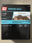 Grip Rite 114EGRFG5 Lb 1-1/4" Electro Galvanized Roofing Nails. Fixed Price $14.95.