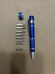 Kikkerland Precision 8-IN-1 Screwdriver Blue Phillips Flathead Torx Pocket Clip. Fixed Price $12.50.