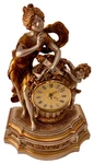 Collectible Granitex ??? Cherub Clock Ornate Figural Antique French Design. Fixed Price $350.00.