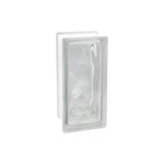 10-PACK 4X8X3 In. Wave Pattern Glass Blocks Actual 3.75X7.75X3.12. Fixed Price $101.20.