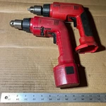 Milwaukee 3/8" Cordless Drill, Model No. 0394-1. Battery & 0415-02. Fixed Price $30.00.