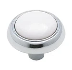 Amerock 262WCH Chrome Knob W/white Insert Brand New. Fixed Price $10.99.