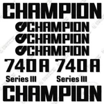 Fits Champion 740A Decal Kit Motor Grader - Year Outdoor 3M Vinyl!. Fixed Price $194.95.