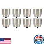 Amarine Made 8PC Stainless Drink W/ Drain Multi-use Boat Cup Holders. Fixed Price $62.98.