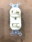 Leviton 5241-I 15A Duplex Style Single-pole / 3-WAY Ac Combination Switch Ivory. Fixed Price $10.00.
