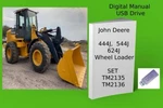 John Deere 444J 544J 624J Wheel Loader Operation Technical Manual Set See Desc. Fixed Price $44.99.