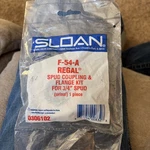 New Sloan F54A Chrome Spud Coupling Flange Kit Regal 3/4 Urinal Pc 0306102. Fixed Price $12.00.