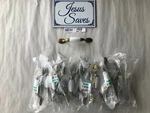 20 Laurey 15541 3'' First Family Cabinet Door Pull White/antique Brass NCH59. Fixed Price $30.00.