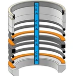 AH212103 Bucket Tilt Angle Cylinder Seal Kit Fits John Deere 444H 444J-624J 850J. Fixed Price $87.15.