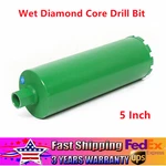 1X 5 Inch Wet Diamond Core Drill Bit 1-1/4" Threads For Hard Concrete, Green. Fixed Price $41.62.