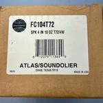 Atlas Soundolier 4" Wired Speaker FC104T72 Black Durable Clear Output. Fixed Price $22.49.
