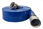 2" X 100' Pvc Lay Flat Discharge Hose 70 Psi Aluminum Cam & Groove. Fixed Price $62.75.