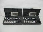 Ratchet Go Through Socket Sets Metric & Sae 34752, 34753 (missing 3/8"). Fixed Price $55.00.
