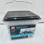 New 30LBS 1.5" Grip Rite 5,210PCS Electro-galvanized Roofing Nails 1-1/2" Smooth. Fixed Price $38.16.