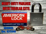 American Lock, Model A7260, Tubular Keys, Heavy Duty, High Quality, Rekeyable. Fixed Price $25.75.