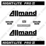 Fits Allmand Night Light Pro 2 Series Decal Kit Tower - 3M Vinyl!. Fixed Price $174.95.