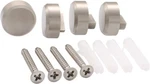 Crl Brushed Nickel Round Mirror Clips - Set. Fixed Price $22.85.