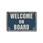Welcome On Board Street Sign All Hands Happy Sailing Durable Perfect For Boats. Fixed Price $30.99.