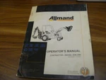 Allmand Contractor 20K 25K Backhoe Owner Operator Maintenance Manual 0021. Fixed Price $82.05.