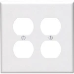 (10)-LEVITON Mid-way 2-GANG Smooth Plastic Outlet Wall Plate White 002-80516-00W. Fixed Price $30.89.