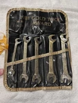 Vintage 1981 Bonney Usa Angled Open-end Wrench Set Metric 10-15MM Chrysler Mtsc. Fixed Price $30.00.
