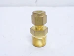 249788 New-no Box; Swagelok B-400-1-6 Brass Tube Fitting; 3/8NPT 1/4". Fixed Price $18.08.